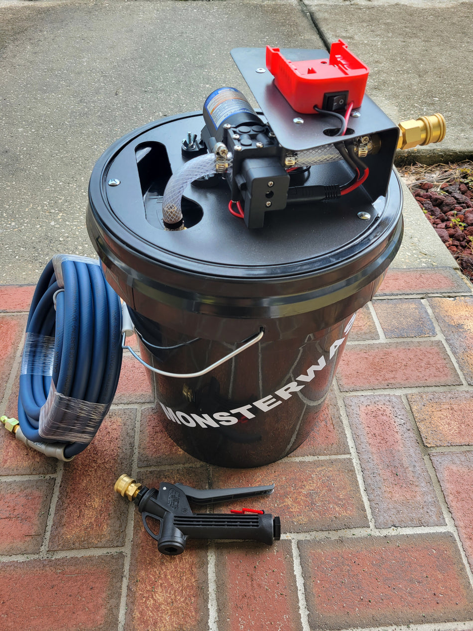 MonsterWash Bucket Topper Spray System (Milwaukee)