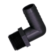 3/4" Hose Barb x 3/4" MGHT PP Elbow